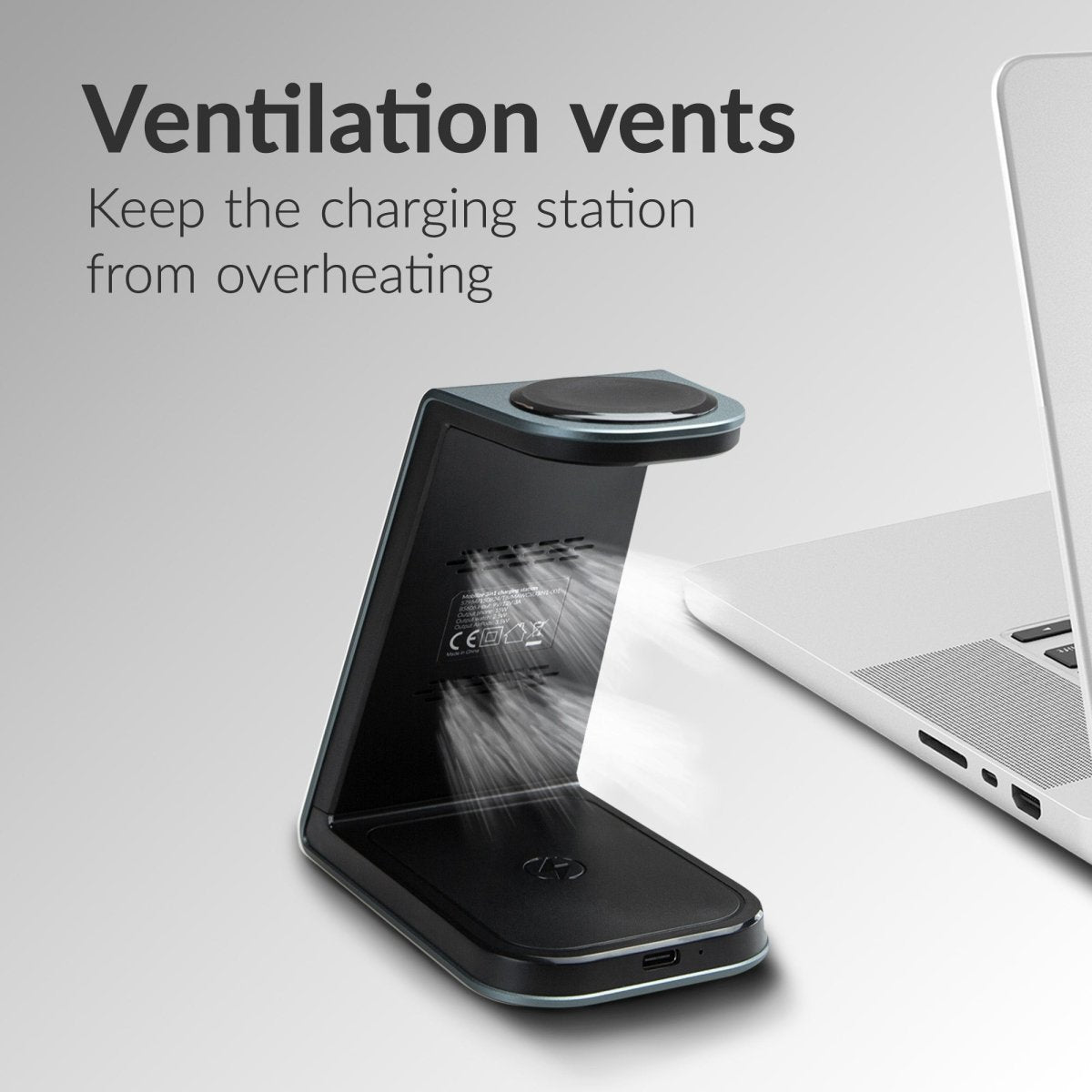 Mobilize 3In1 Aluminium Wireless Charger Station 15W - 123TelecomShop