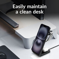 Mobilize 3In1 Aluminium Wireless Charger Station 15W - 123TelecomShop