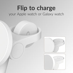 Mobilize 3In1 Charger Station Magsafe Compatible 25W Qi2.2 White - 123TelecomShop