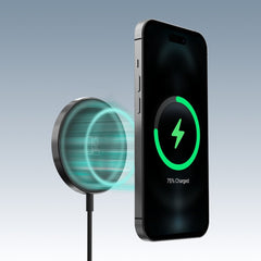 Mobilize 3In1 Magnetic Wireless Charger Magsafe Compatible 15W Black - 123TelecomShop