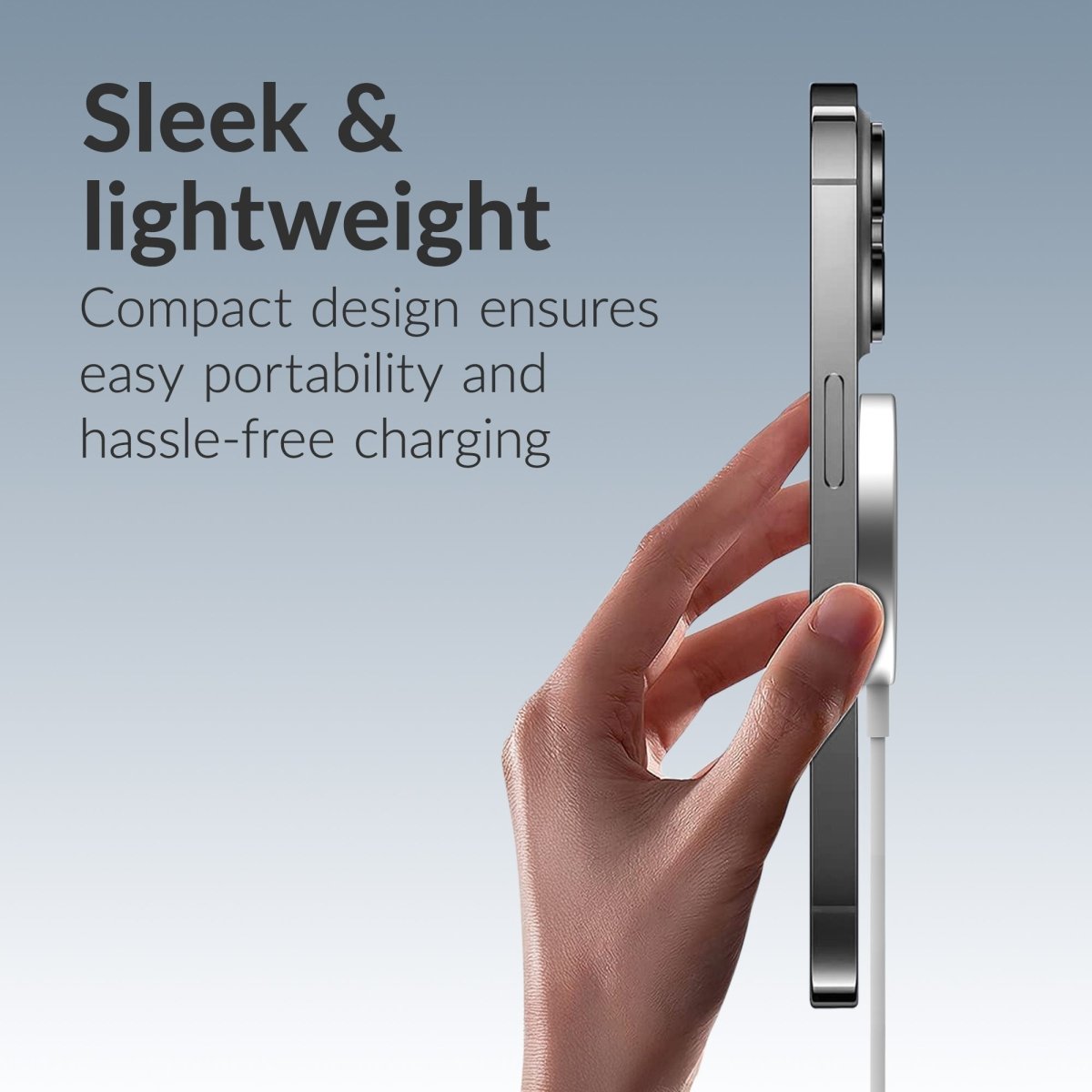 Mobilize 3In1 Magnetic Wireless Charger Magsafe Compatible 15W White - 123TelecomShop