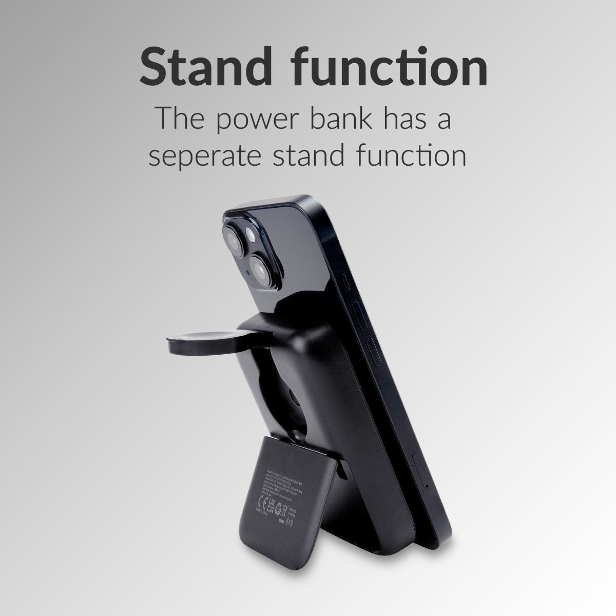 Mobilize 4In1 Wireless Charger Station With Detachable Power Bank 5000Mah Black - 123TelecomShop