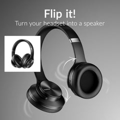 Mobilize Bluetooth Headphone With Speaker Function Black - 123TelecomShop