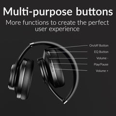 Mobilize Bluetooth Headphone With Speaker Function Black - 123TelecomShop