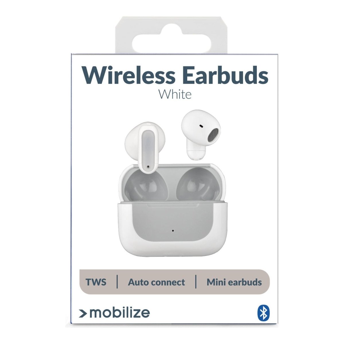Mobilize Bluetooth Tws Earbuds Mini White - 123TelecomShop