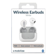 Mobilize Bluetooth Tws Earbuds Mini White - 123TelecomShop