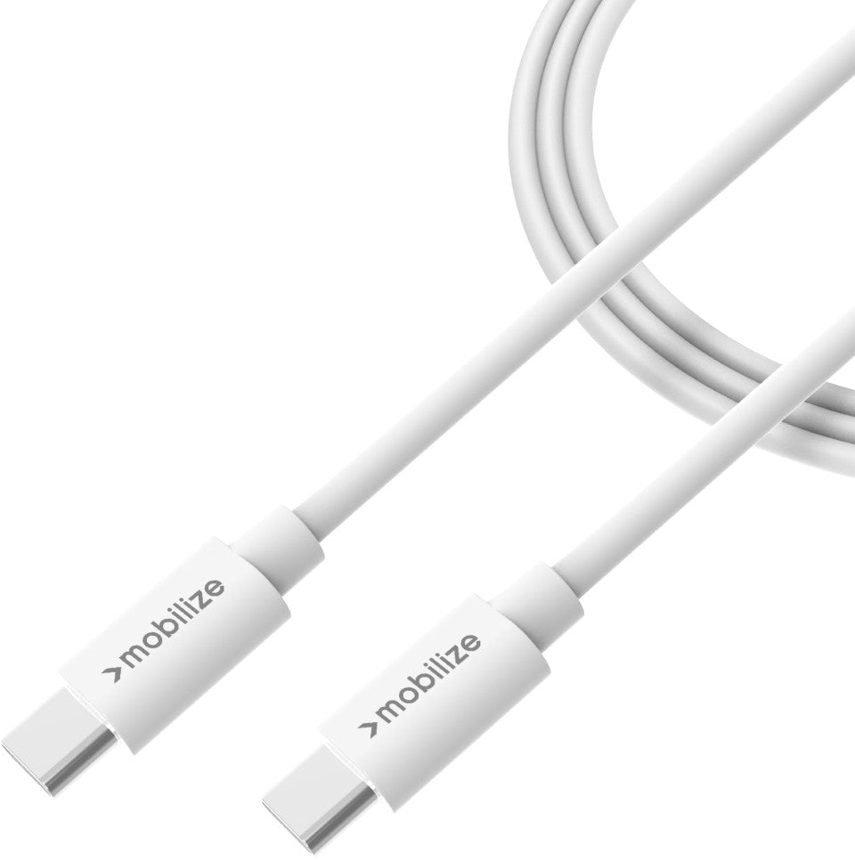 Mobilize Cable Usb-C To Usb-C 1M. 100W White - 123TelecomShop