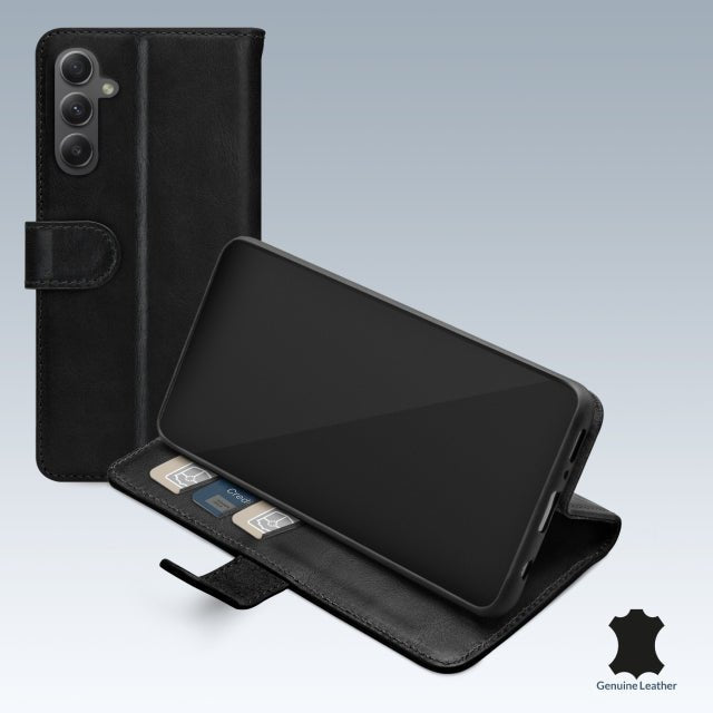 Mobilize Echt Lederen Bookcase voor de Samsung Galaxy A35 5G - Zwart - 123TelecomShop