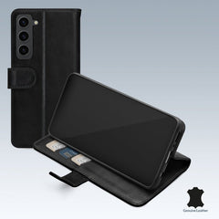 Mobilize Echt Lederen Bookcase voor de Samsung Galaxy S23 5G - Zwart - 123TelecomShop