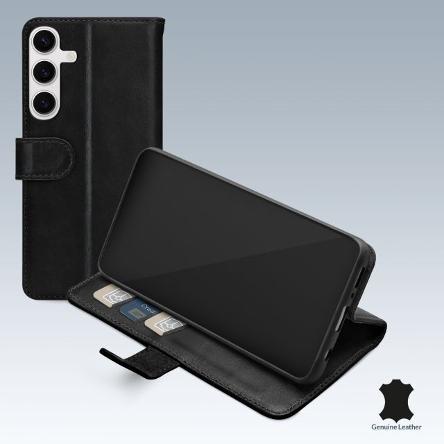 Mobilize Echt Lederen Bookcase voor de Samsung Galaxy S24 Plus 5G - Zwart - 123TelecomShop