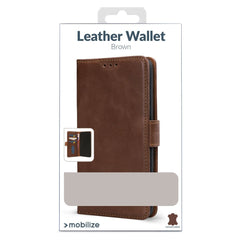Mobilize Leather Wallet Apple Iphone 16 Brown - 123TelecomShop