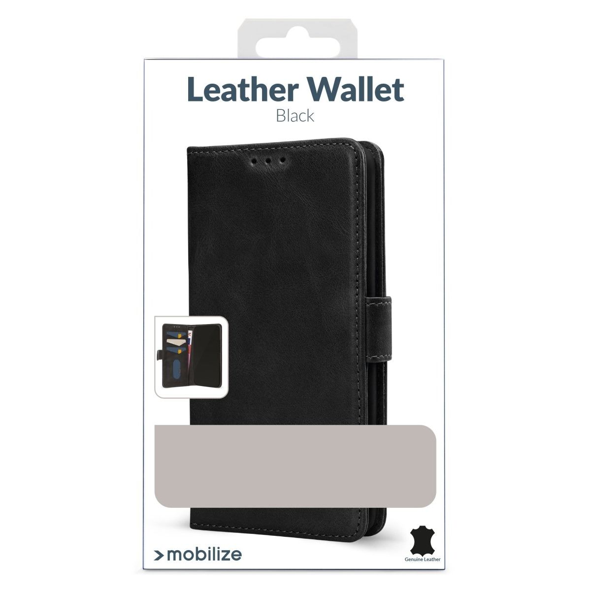 Mobilize Leather Wallet Apple Iphone 17 Air Black - 123TelecomShop