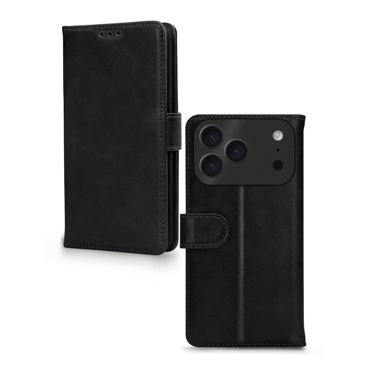 Mobilize Leather Wallet Apple Iphone 17 Pro Max Black - 123TelecomShop
