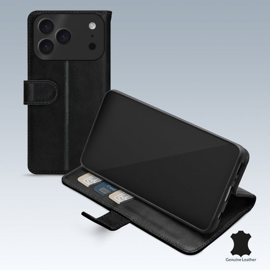 Mobilize Leather Wallet Apple Iphone 17 Pro Max Black - 123TelecomShop