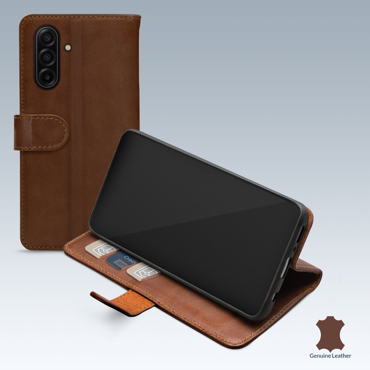 Mobilize Leather Wallet Samsung Galaxy A17 (4G/5G) Brown - 123TelecomShop