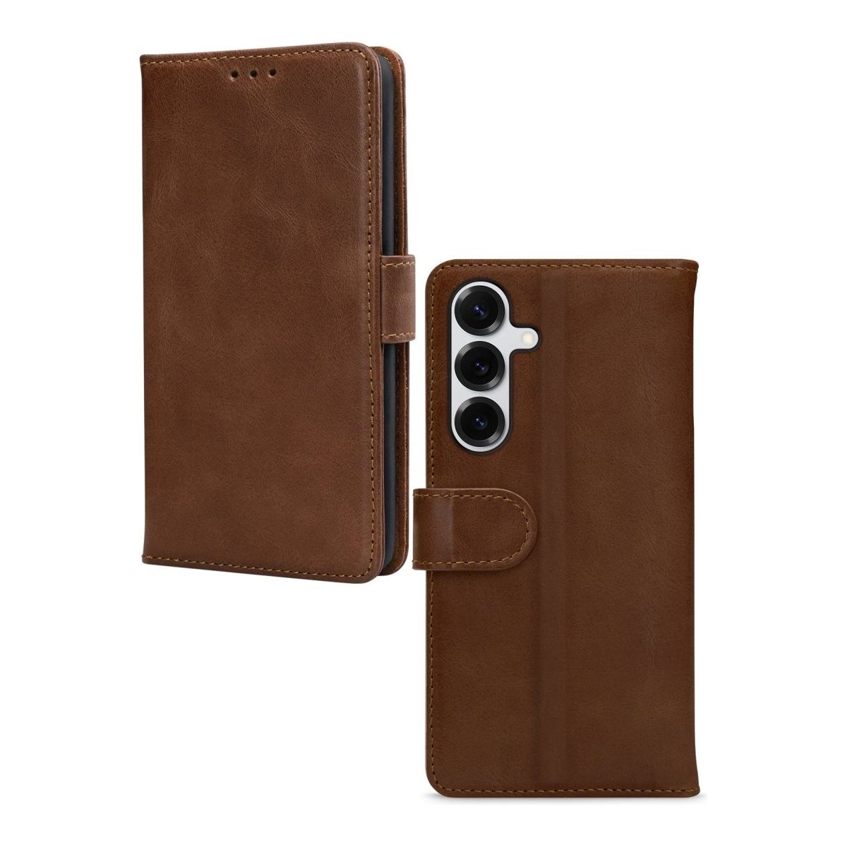 Mobilize Leather Wallet Samsung Galaxy S25+ 5G Brown - 123TelecomShop