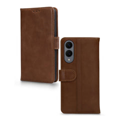 Mobilize Leather Wallet Samsung Galaxy S25 Edge 5G Brown - 123TelecomShop