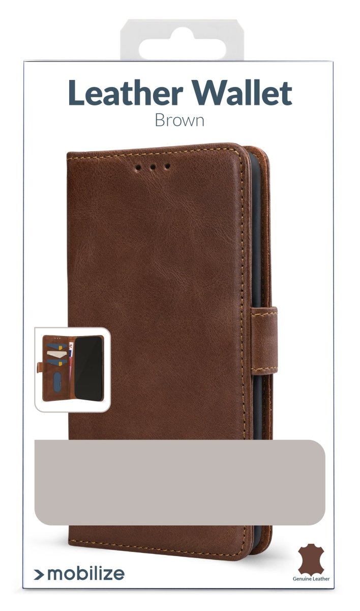 Mobilize Leather Wallet Samsung Galaxy S26+ 5G Brown - 123TelecomShop
