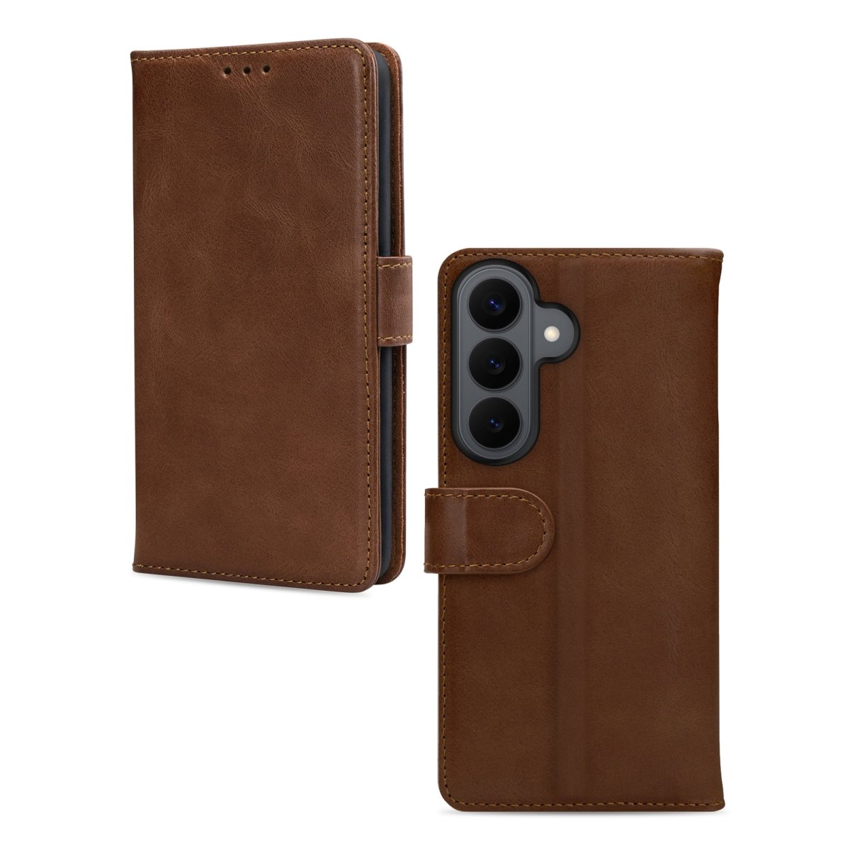 Mobilize Leather Wallet Samsung Galaxy S26 5G Brown - 123TelecomShop