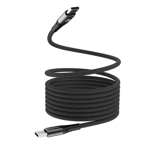 Mobilize Magnetic Nylon Cable - Usb-C To Usb-C - 2M. - 100W Black - 123TelecomShop