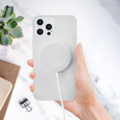 Mobilize Magnetic Wireless Charger Magsafe Compatible 15W White Aluminium - 123TelecomShop
