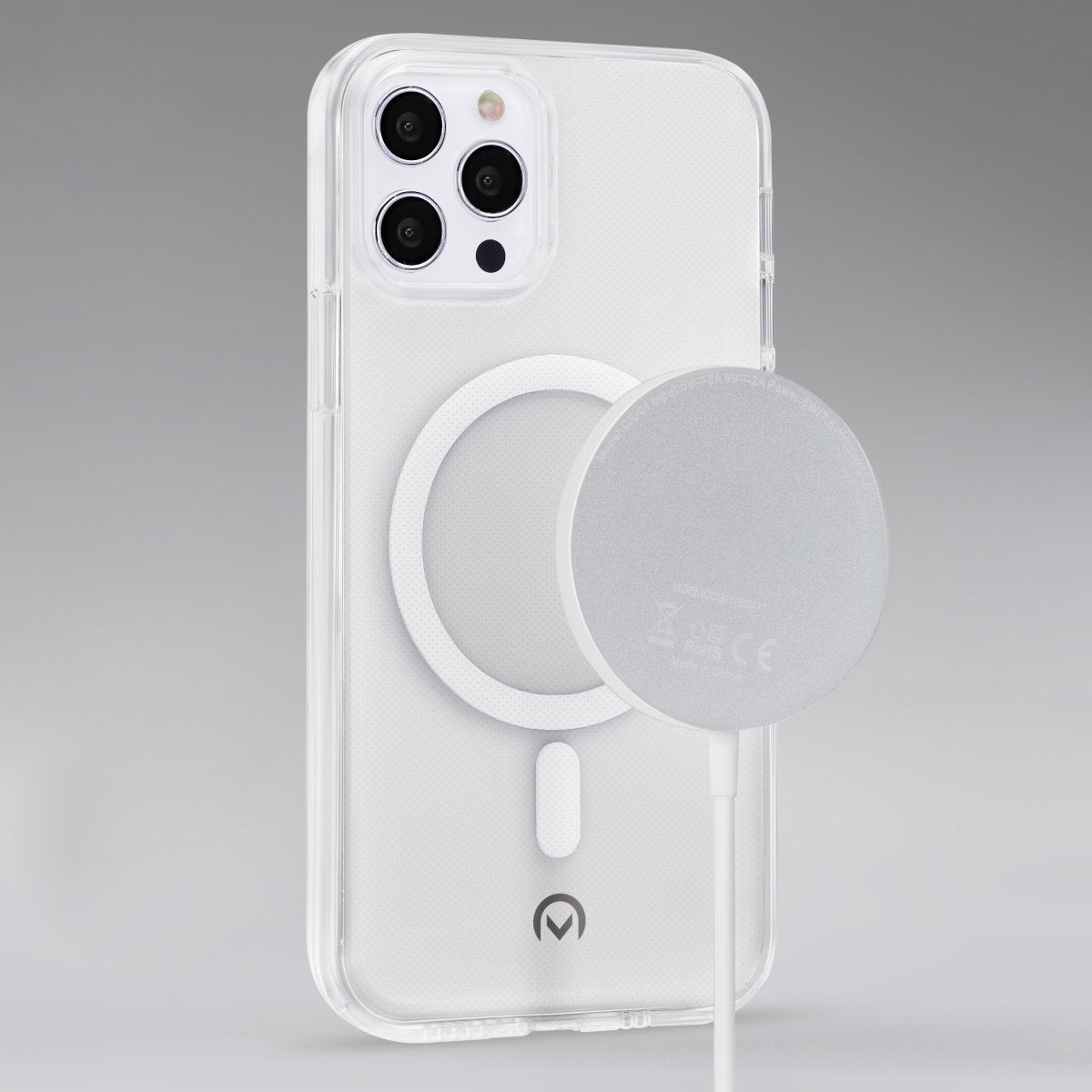 Mobilize Magnetic Wireless Charger Magsafe Compatible 15W White Aluminium - 123TelecomShop