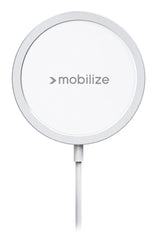 Mobilize Magnetic Wireless Charger Magsafe Compatible 15W White Aluminium - 123TelecomShop