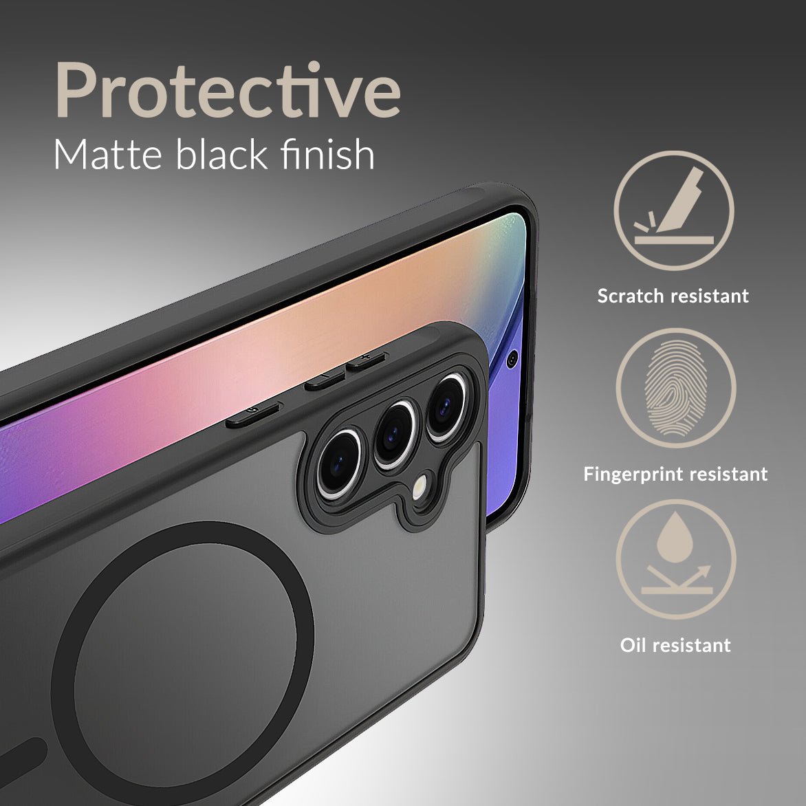 Mobilize Magsafe Compatible Hybrid Case Samsung Galaxy S25 Edge 5G Black - 123TelecomShop