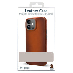 Mobilize Magsafe Compatible Premium Leather Case Apple Iphone 15 Burned Cognac - 123TelecomShop