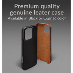 Mobilize Magsafe Compatible Premium Leather Case Apple Iphone 16 Pro Max Black - 123TelecomShop