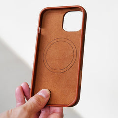 Mobilize Magsafe Compatible Premium Leather Case Apple Iphone 16 Pro Max Burned Cognac - 123TelecomShop