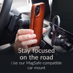 Mobilize Magsafe Compatible Premium Leather Case Apple Iphone 16 Pro Max Burned Cognac - 123TelecomShop