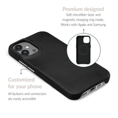 Mobilize Magsafe Compatible Premium Leather Case Apple Iphone 17 Air Black - 123TelecomShop