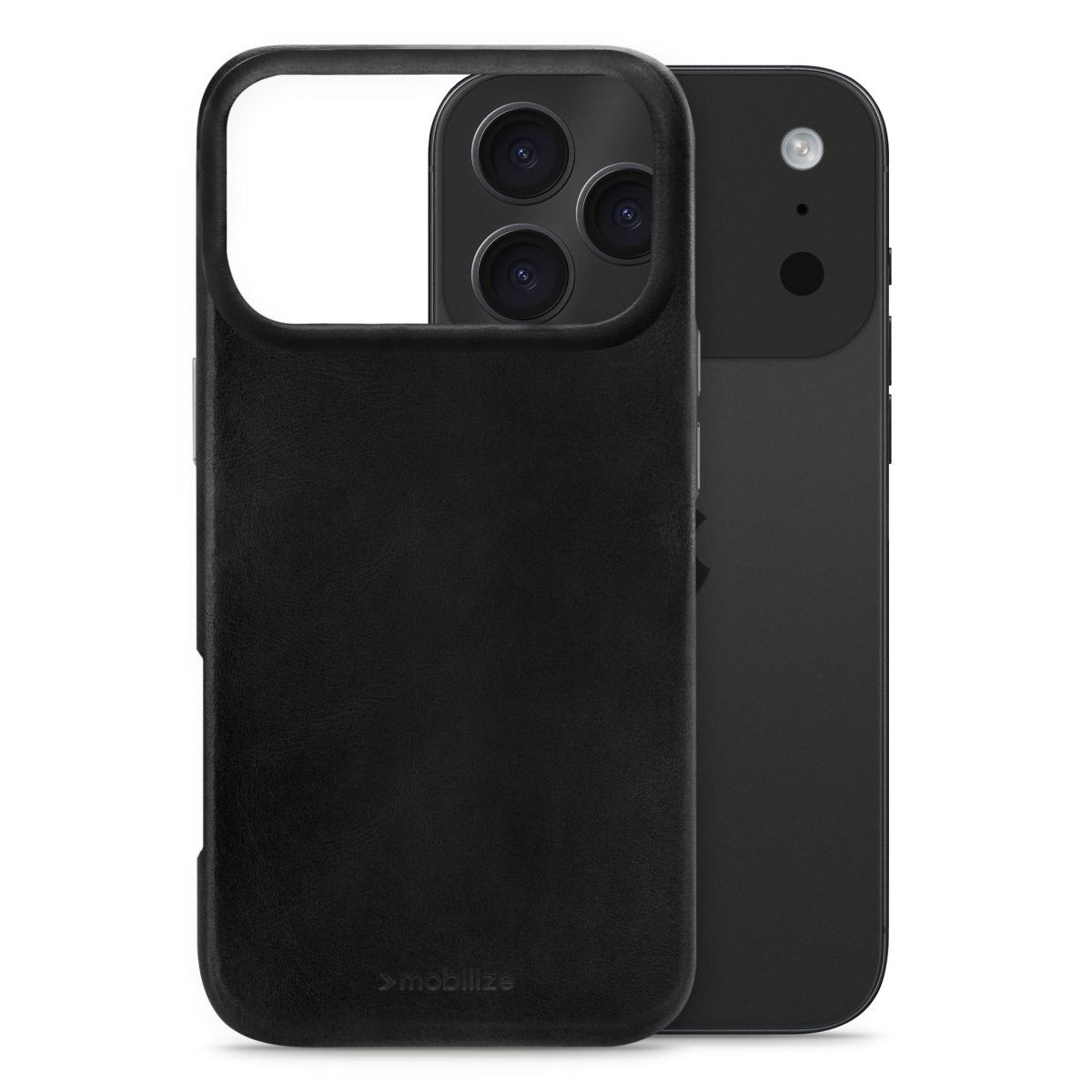 Mobilize Magsafe Compatible Premium Leather Case Apple Iphone 17 Pro Black - 123TelecomShop