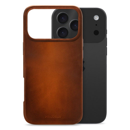 Mobilize Magsafe Compatible Premium Leather Case Apple Iphone 17 Pro Burned Cognac - 123TelecomShop