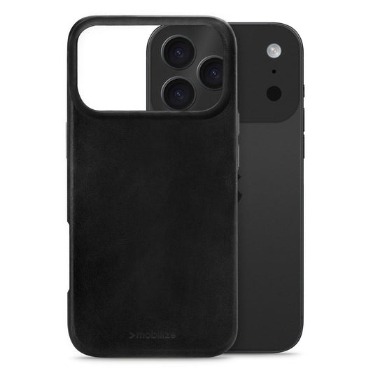 Mobilize Magsafe Compatible Premium Leather Case Apple Iphone 17 Pro Max Black - 123TelecomShop