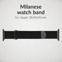 Mobilize Milanese Watch Band - For Apple 38/40/41Mm - Black - 123TelecomShop