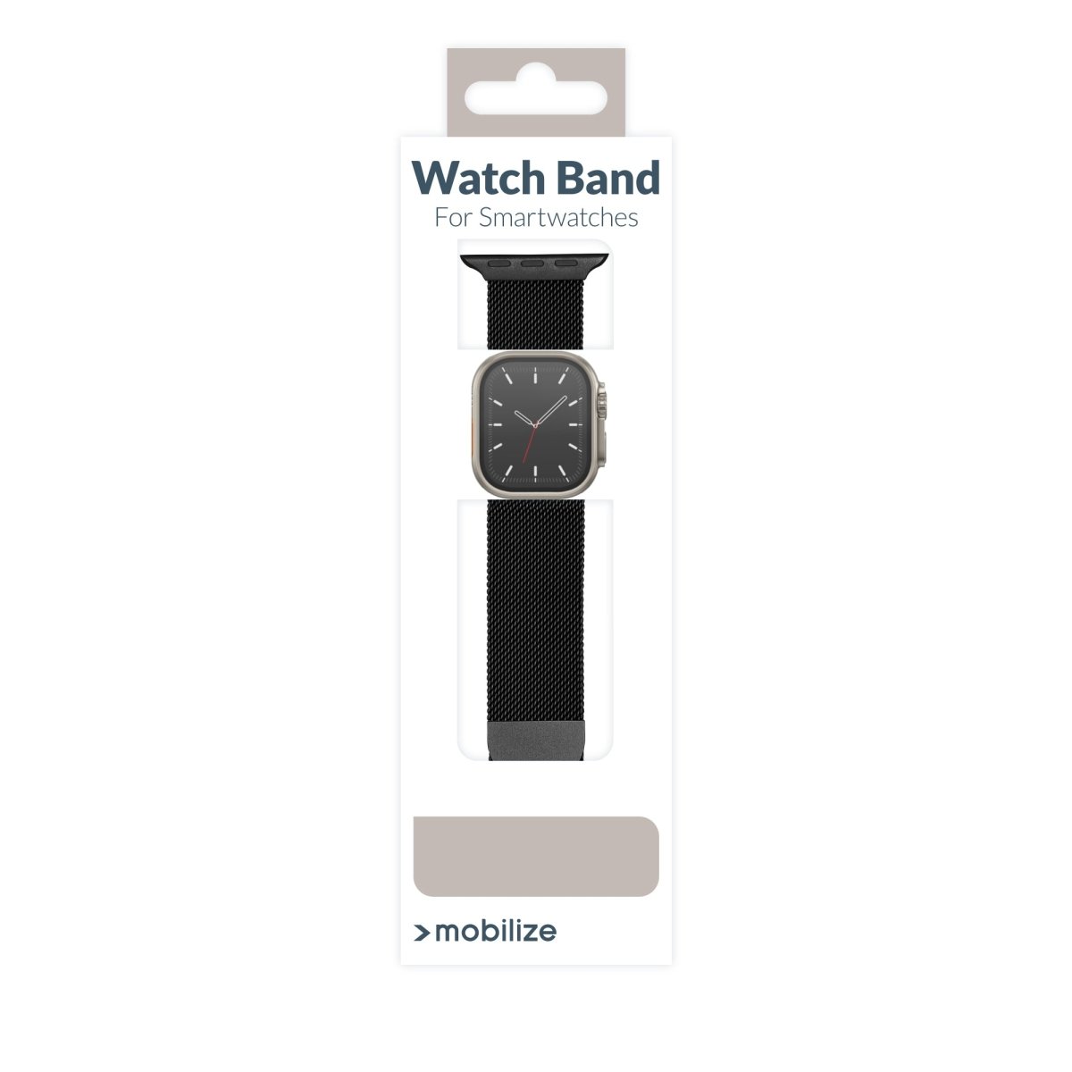 Mobilize Milanese Watch Band - For Apple 42/44/45/49Mm - Black - 123TelecomShop
