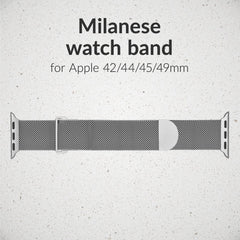 Mobilize Milanese Watch Band - For Apple 42/44/45/49Mm - Silver - 123TelecomShop