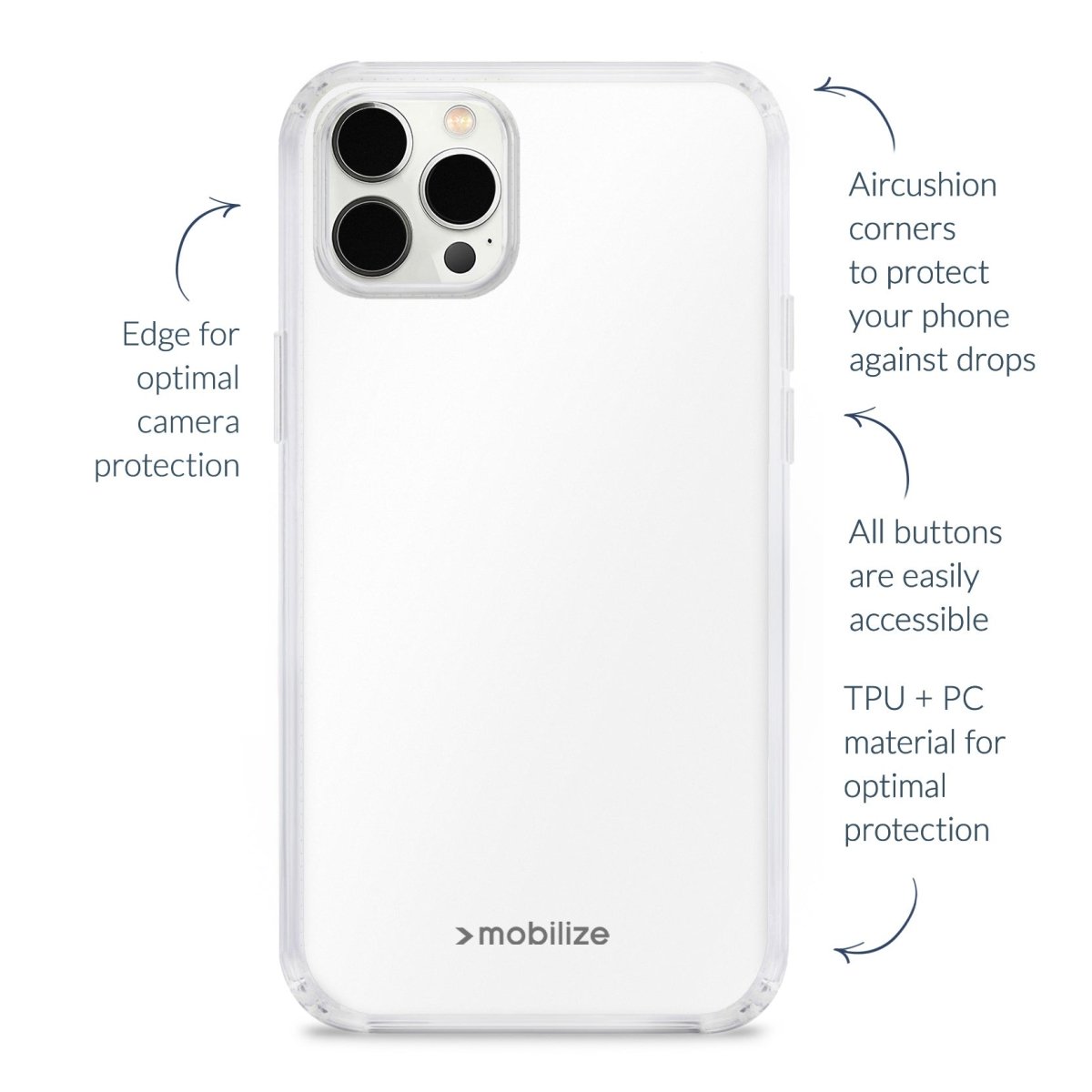 Mobilize Naked Protection Case Apple Iphone 15 Pro Max Clear - 123TelecomShop