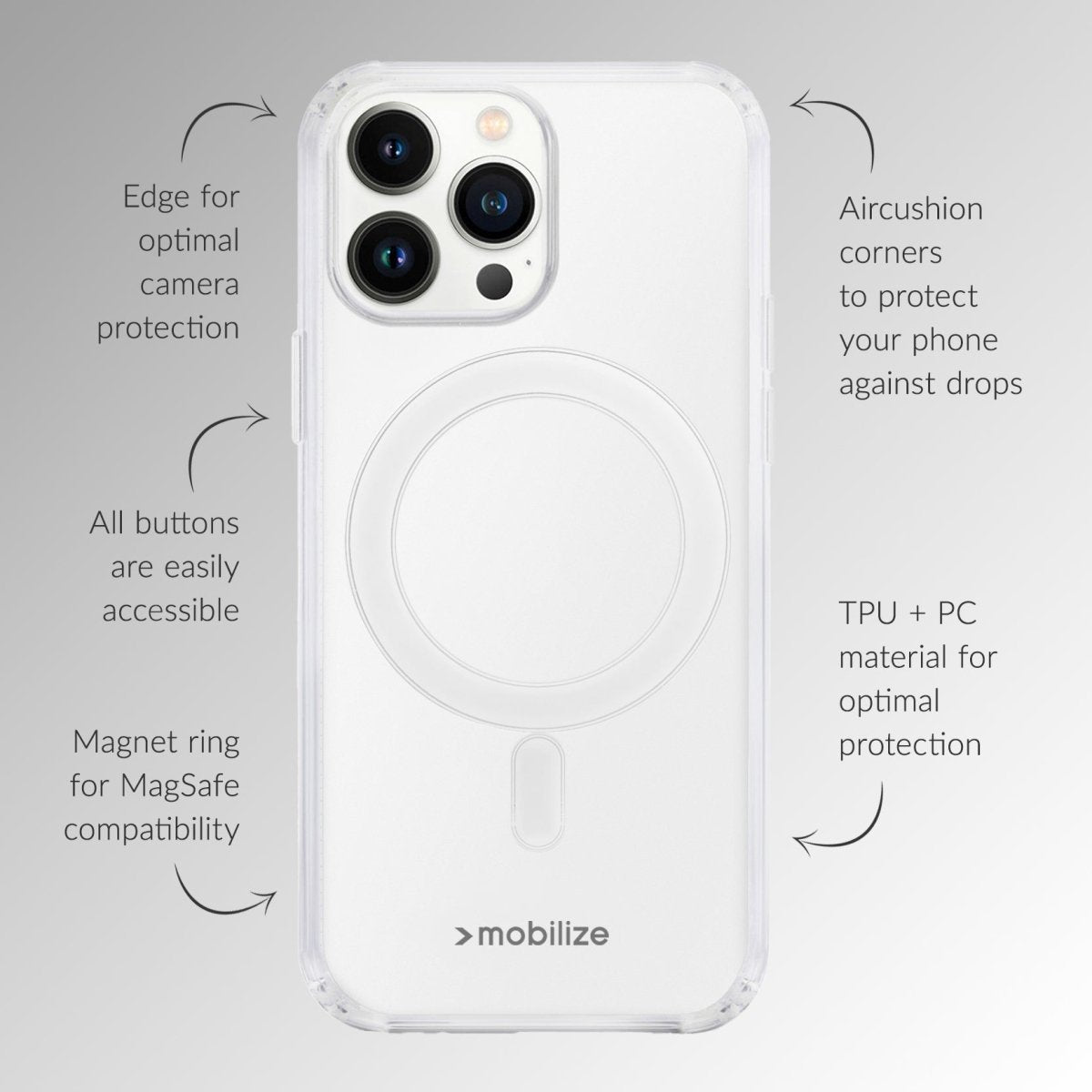 Mobilize Naked Protection Case Apple Iphone 17 Pro Max Clear - 123TelecomShop