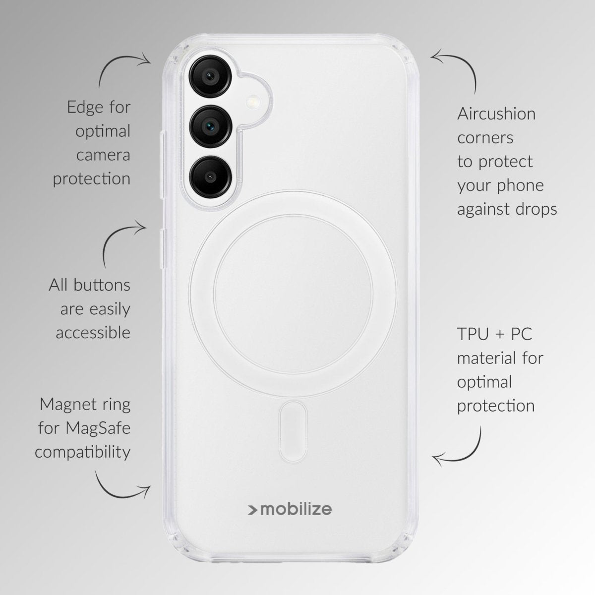 Mobilize Naked Protection Case Samsung Galaxy A17 (4G/5G) Clear - 123TelecomShop