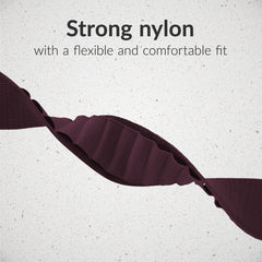 Mobilize Nylon Watch Band - Alpine - Black Connector - For Apple 38/40/41Mm - Bordeaux - 123TelecomShop