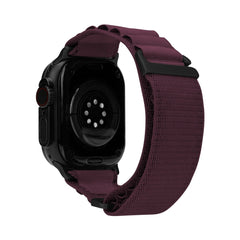 Mobilize Nylon Watch Band - Alpine - Black Connector - For Apple 38/40/41Mm - Bordeaux - 123TelecomShop