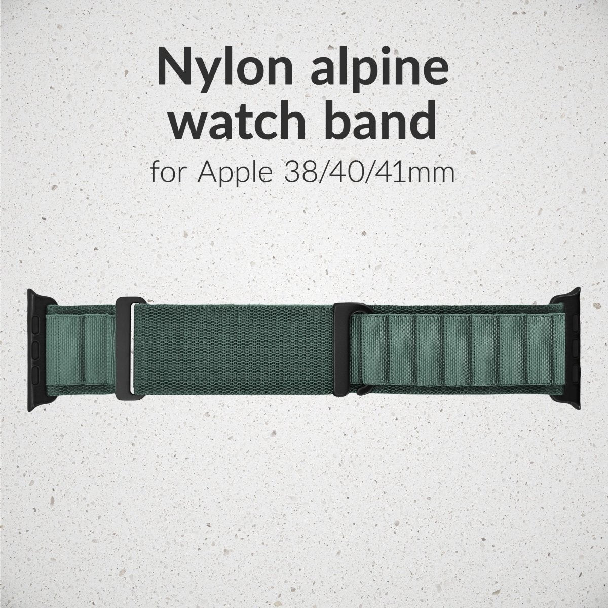 Mobilize Nylon Watch Band - Alpine - Black Connector - For Apple 38/40/41Mm - Green - 123TelecomShop