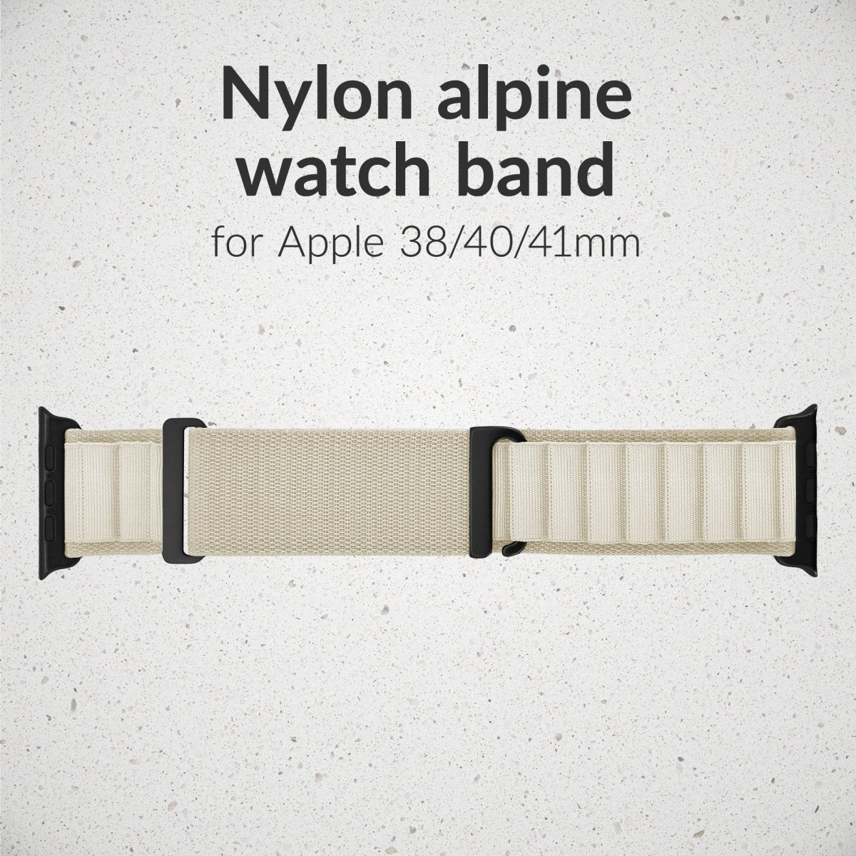 Mobilize Nylon Watch Band - Alpine - Black Connector - For Apple 38/40/41Mm - Starlight - 123TelecomShop