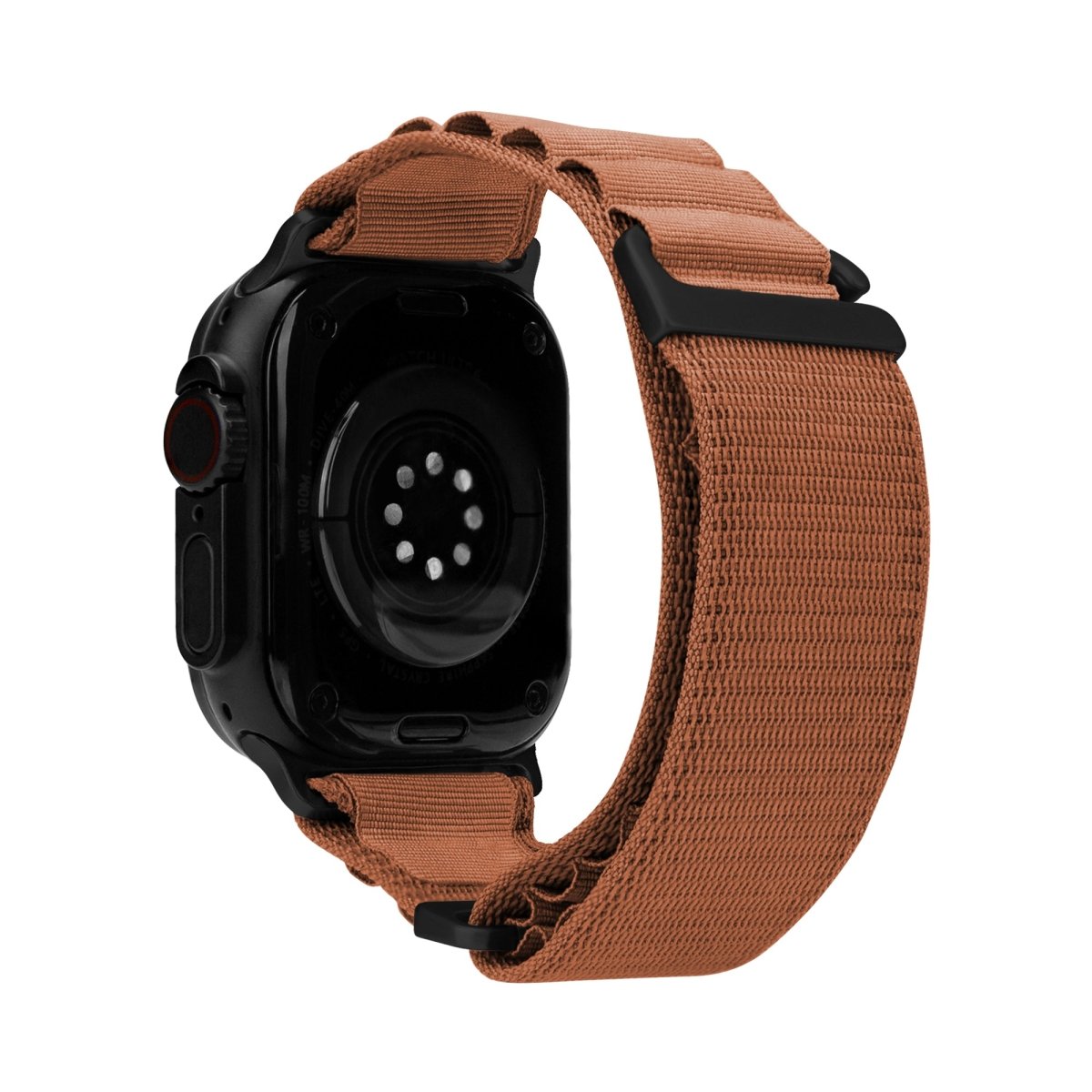 Mobilize Nylon Watch Band - Alpine - Black Connector - For Apple 38/40/41Mm - Terracotta - 123TelecomShop