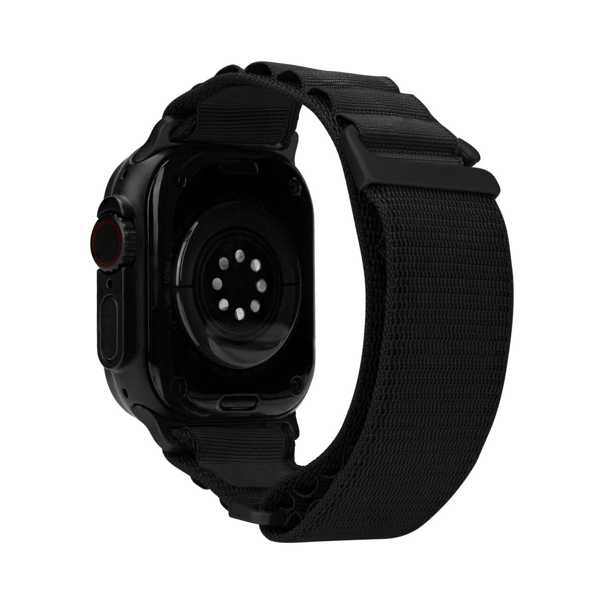 Mobilize Nylon Watch Band - Alpine - Black Connector - For Apple 42/44/45/49Mm - Black - 123TelecomShop