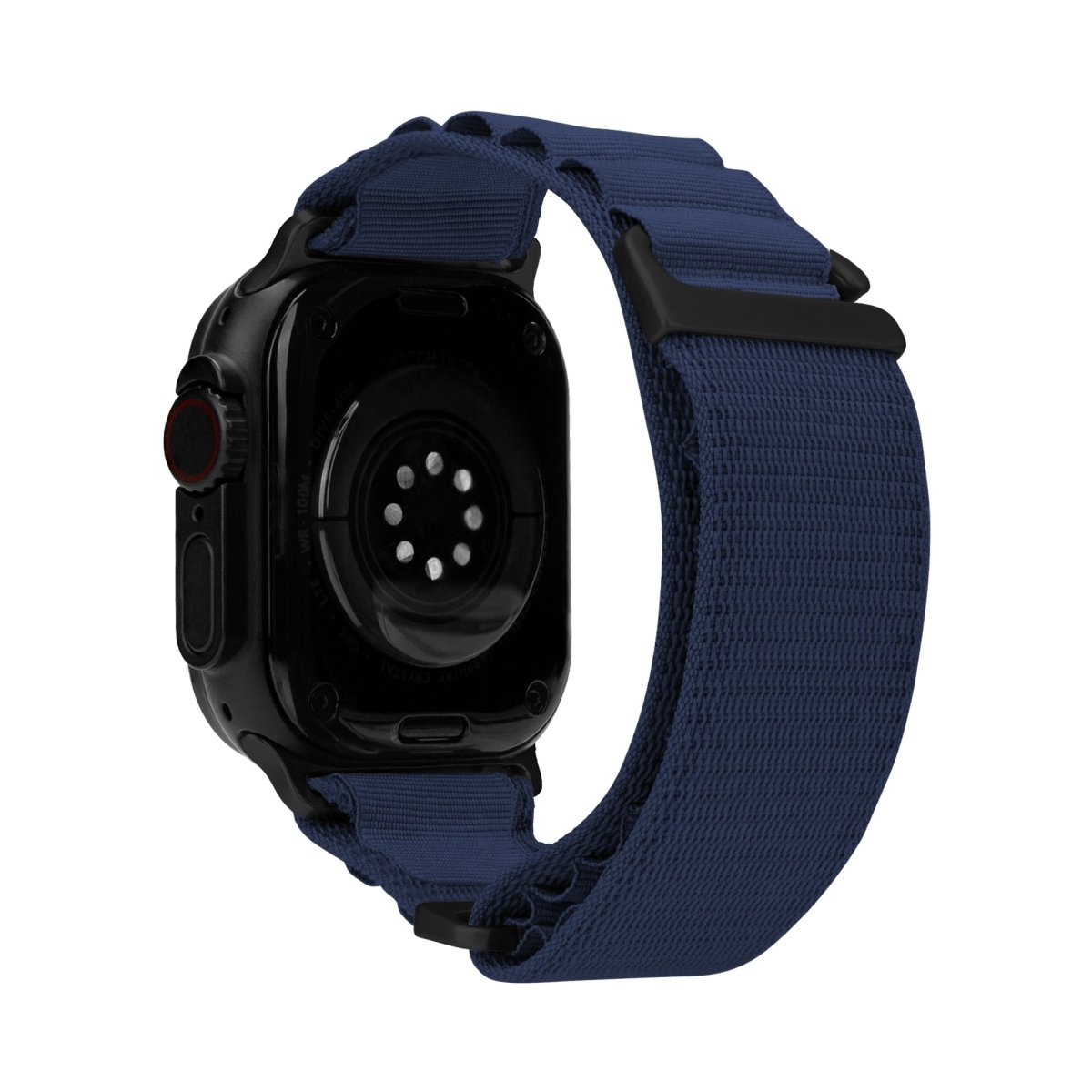 Mobilize Nylon Watch Band - Alpine - Black Connector - For Apple 42/44/45/49Mm - Blue - 123TelecomShop