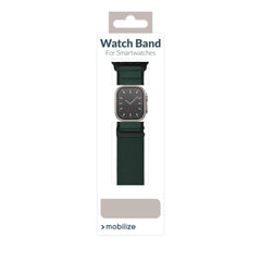 Mobilize Nylon Watch Band - Alpine - Black Connector - For Apple 42/44/45/49Mm - Dark Green - 123TelecomShop